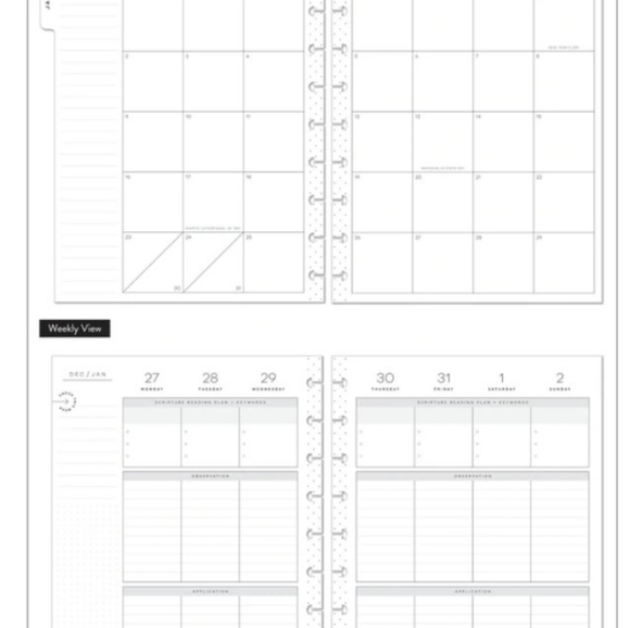 NWT Sealed The Happy Planner Spoonfull of Faith CLASSIC size - Picture 3 of 8